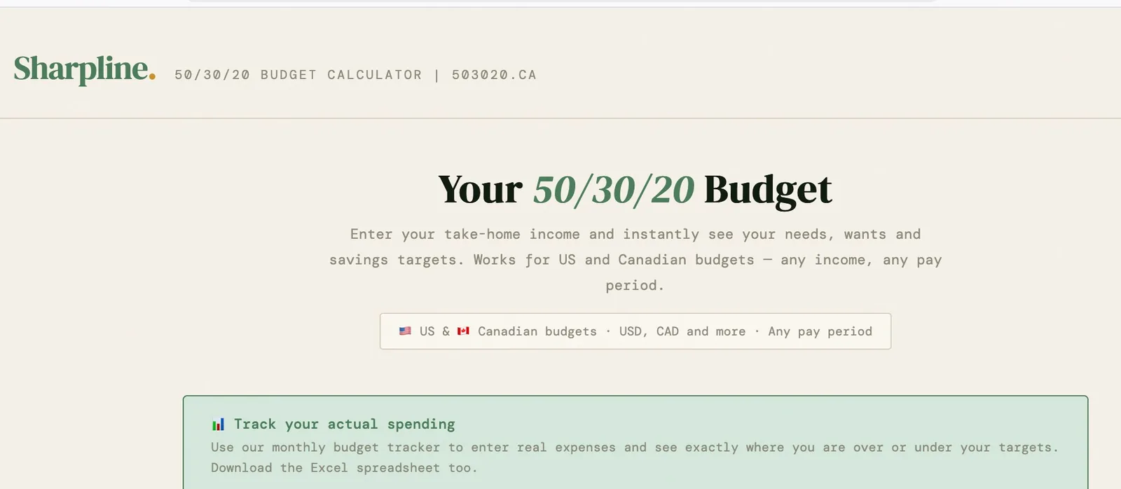 503020.ca budget calculator website